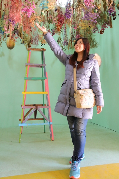 花田村文創聚落:【彰化田尾景點】花田村文創聚落~小小兵閱讀室,彩虹木梯、乾燥花牆造景美拍