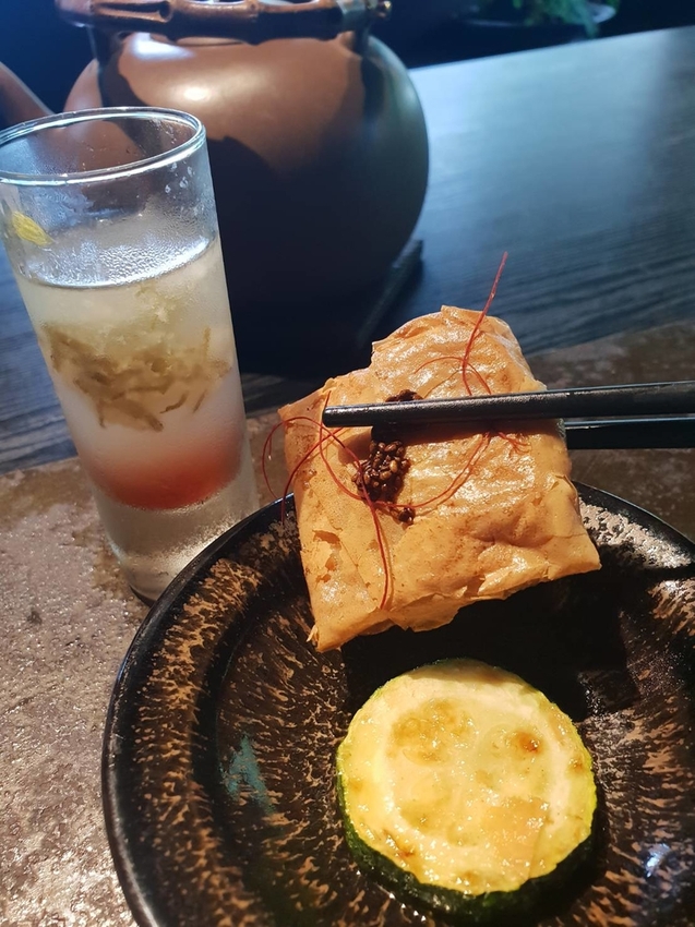 【新北.中和】山間倉房蔬食無菜單料理$1380。塌塌米日式氛圍素食懷石料理