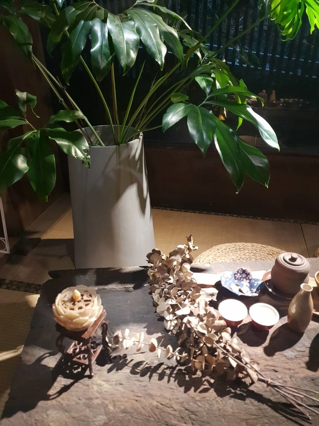 【新北.中和】山間倉房蔬食無菜單料理$1380。塌塌米日式氛圍素食懷石料理