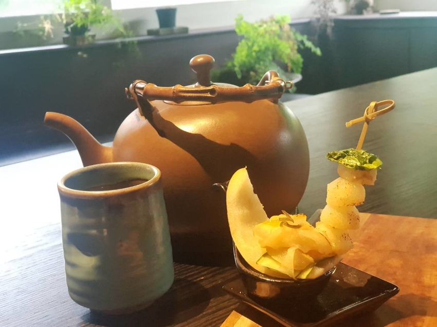 【新北.中和】山間倉房蔬食無菜單料理$1380。塌塌米日式氛圍素食懷石料理