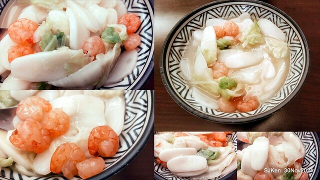 珍品九如湖州粽專賣店(Fried rice, shrimp noodle & wonton), Taipei, Taiwan, SJKen, Nov 30, 2021.