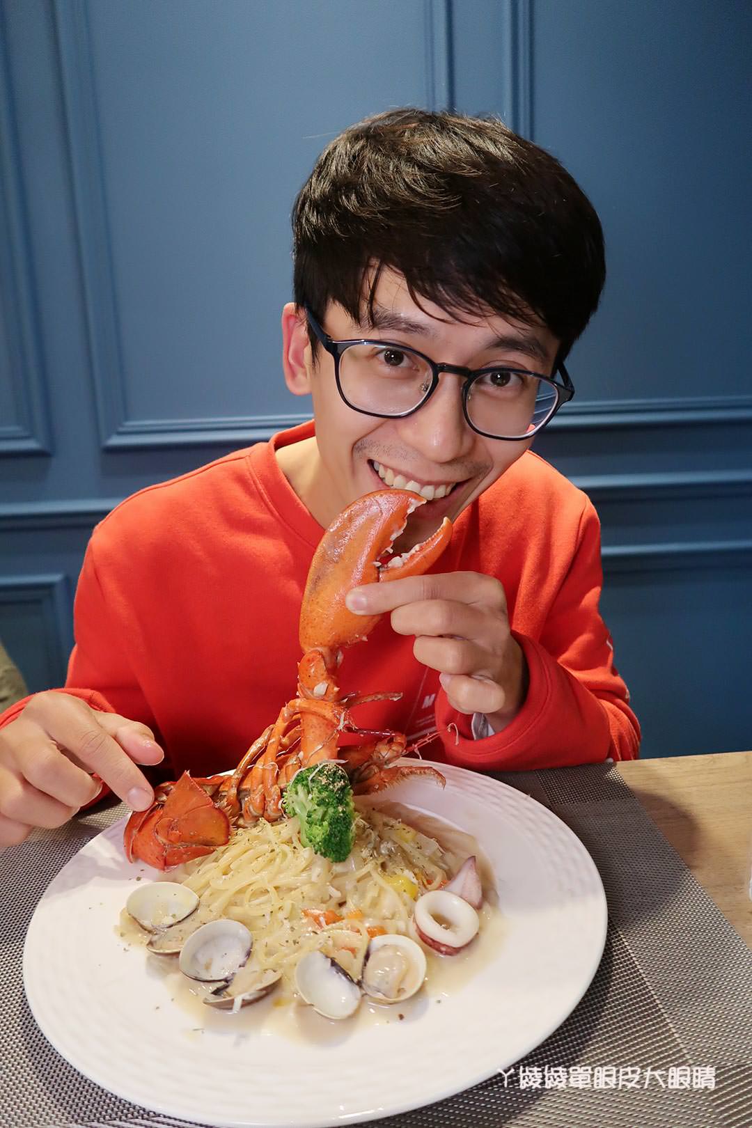 新竹美食餐廳推薦，大遠百附近《Only創意料理》龍蝦義大利麵超霸氣｜噴發少女心的草莓日式可麗餅