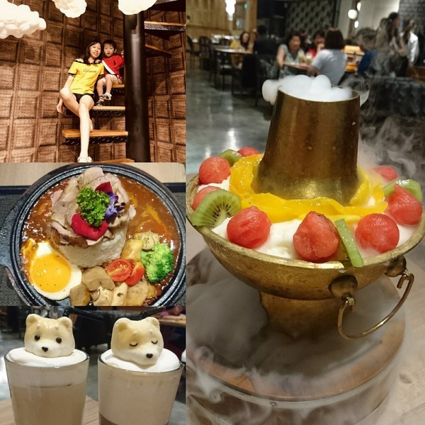 Good Partner 好夥伴咖啡(巨蛋店)：高雄巨蛋店~Good Partner 好夥伴~超浮誇7pupu火山冰與萌噠噠柴柴立體棉花糖~網美必拍雲朵造景~從頭到尾驚喜不斷~