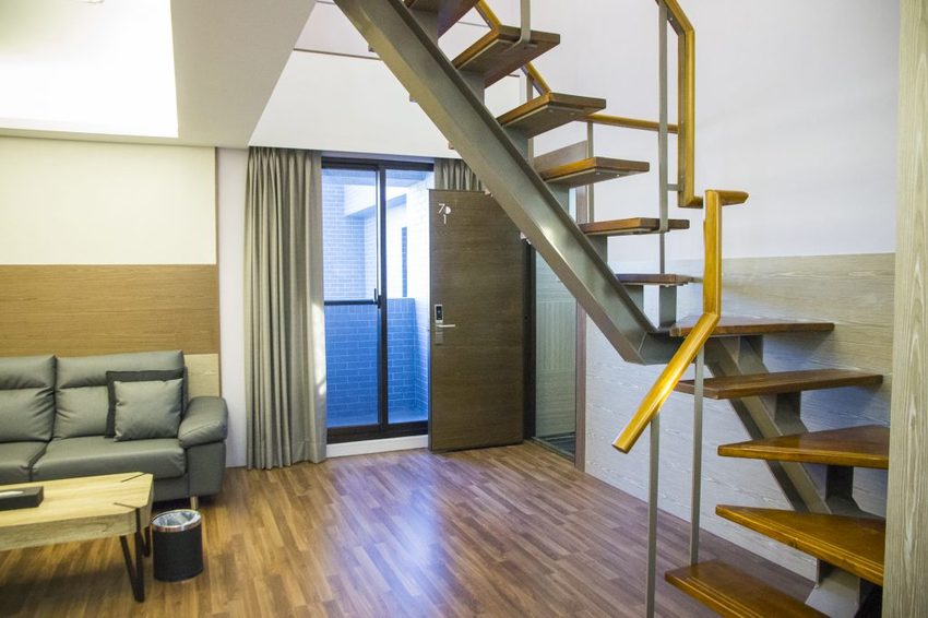 【台中住宿】逢甲夜市住宿／隱和旅INNK HOTEL～閣樓房型x自助式廚房x超大客廳，貼心無距離感的服務