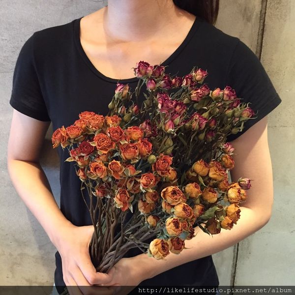 台北乾燥花店-喜歡生活乾燥花店,迷你玫瑰乾燥花材批發