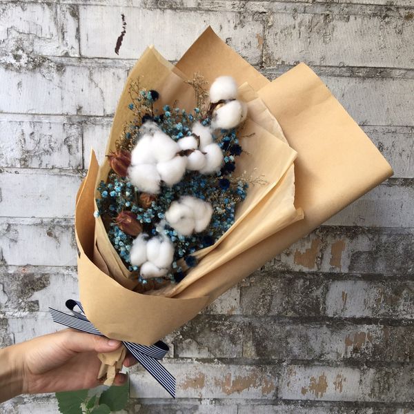 鬼怪乾燥花束,乾燥花材批發,喜歡生活乾燥花束