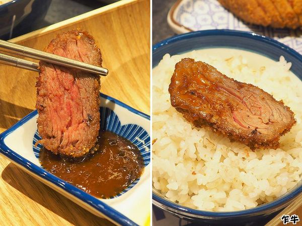 乍牛炸牛排專賣 (台中新光中港店)： 乍牛炸牛排專賣，粉嫩炸牛排，誘人的牛排在鍋上滋滋作響！