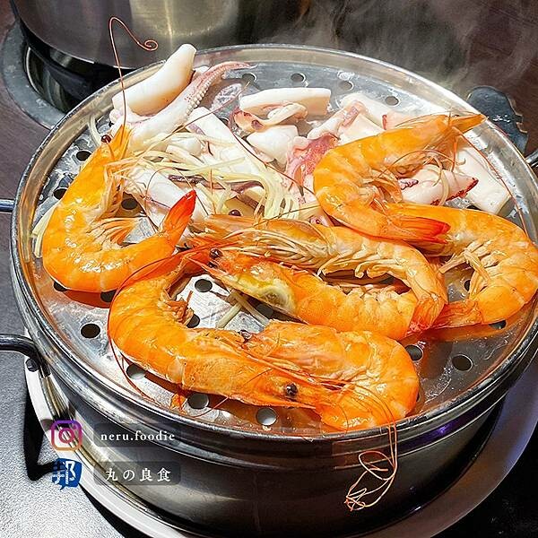 新北市林口區蒸翻天海鮮蒸氣火鍋｜林口蒸海鮮火鍋推薦 @neru.foodie / 丸の良食