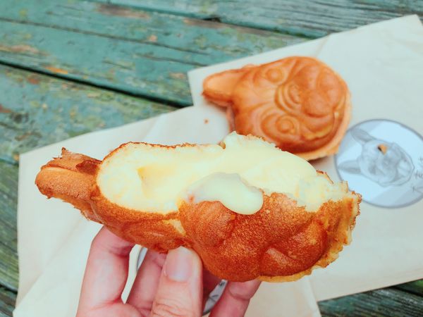 捷運南京三民站✿犬首燒✿超萌的散步甜點系列! 法鬥造型雞蛋糕-犬首燒!!