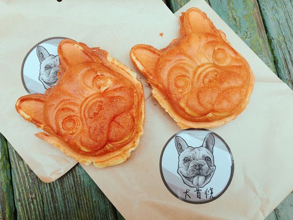 捷運南京三民站✿犬首燒✿超萌的散步甜點系列! 法鬥造型雞蛋糕-犬首燒!!
