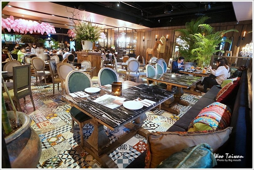 【台中美食】Woo Taiwan米平方店‧來自清邁的華麗宮廷風泰式料理、下午茶,好拍又好吃!