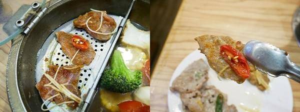 蒸鍋蒸煮健康鍋:蒸鍋(蒸煮健康鍋)-台南中南區火鍋 蒸煮雙料裡法同步進行 開一鍋就能享用到兩種風味 不沾醬也能美味品嚐
