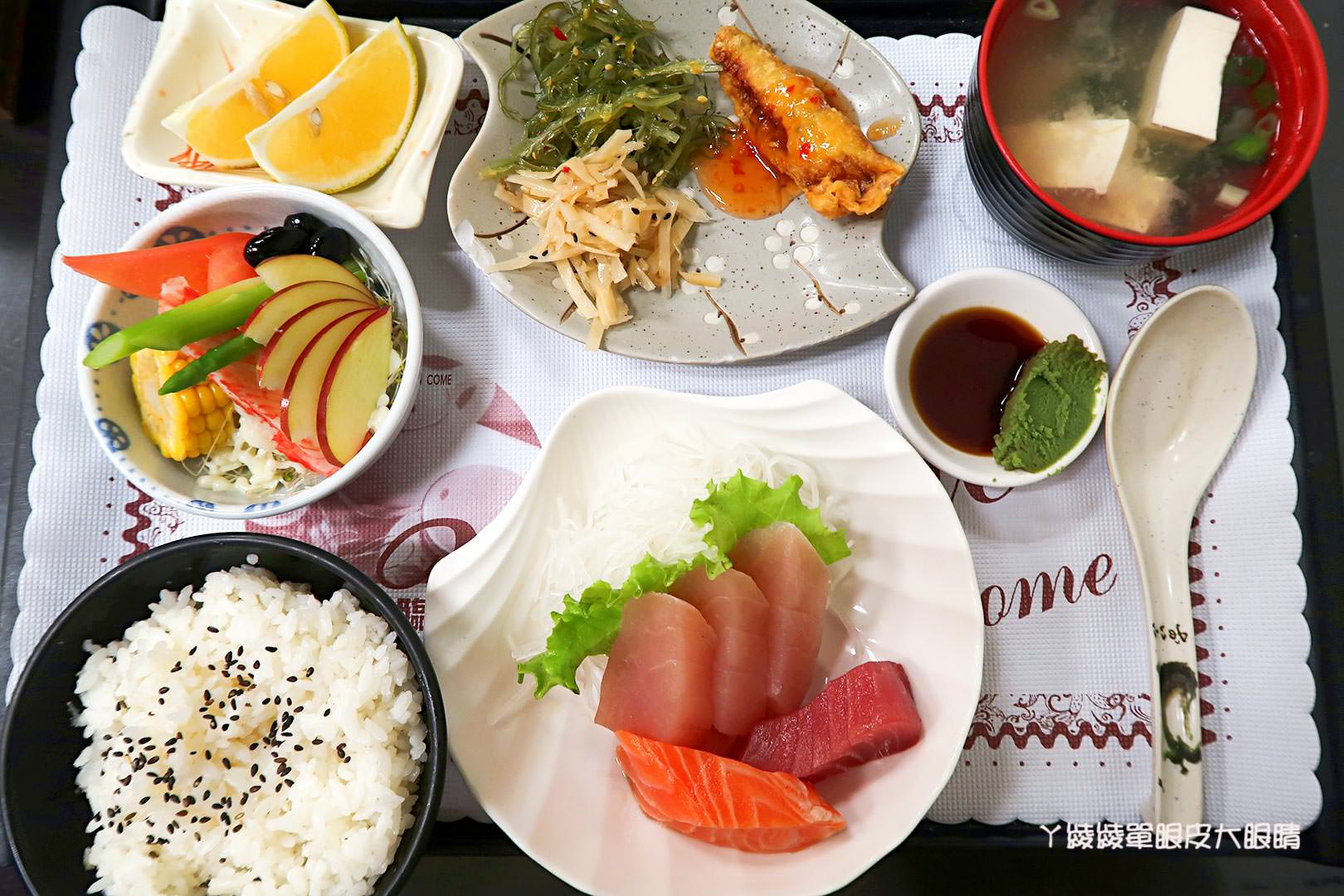 新竹平價日本料理推薦中山路《楓之屋中日式料理》,擔仔麵|握壽司|生魚片|日式小菜