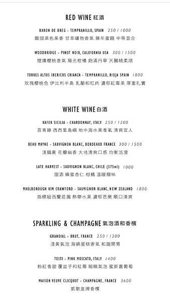 ACME Breakfast CLUB晚餐菜單