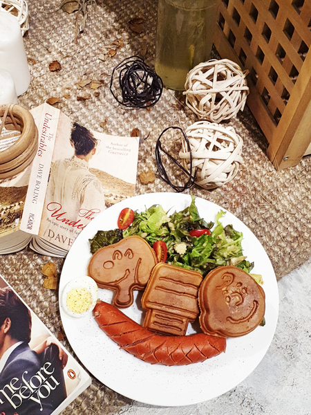 House go in 走進屋子裡:♪中山站。House go in 走進屋子裡♬ 史努比鬆餅/酪梨鮮蝦熱壓吐司/草莓覆盆子戚風