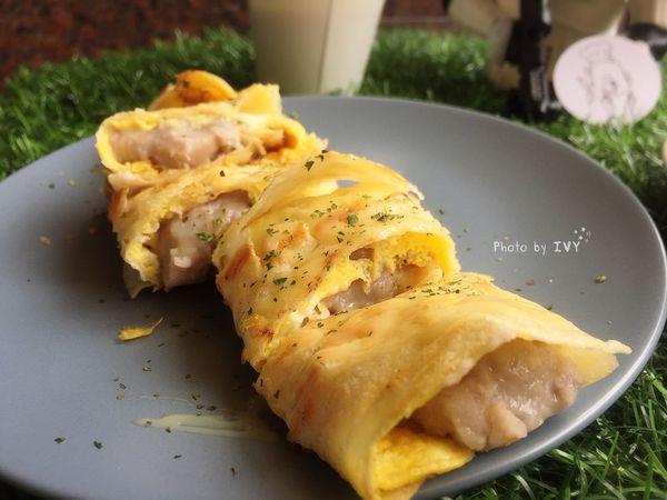 魚吃土 手作三明治  芋泥蛋餅