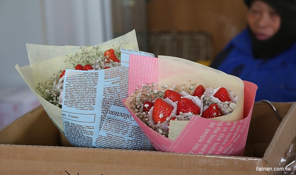 台南旅遊｜2018過年旅遊~走!我們去採草莓囉!!南科觀光草莓園｜南科高架草莓園｜台南採草莓｜新市善化草莓園｜新年旅遊走春｜草莓花束｜奶蓋草莓鮮奶 - 台南好Food遊