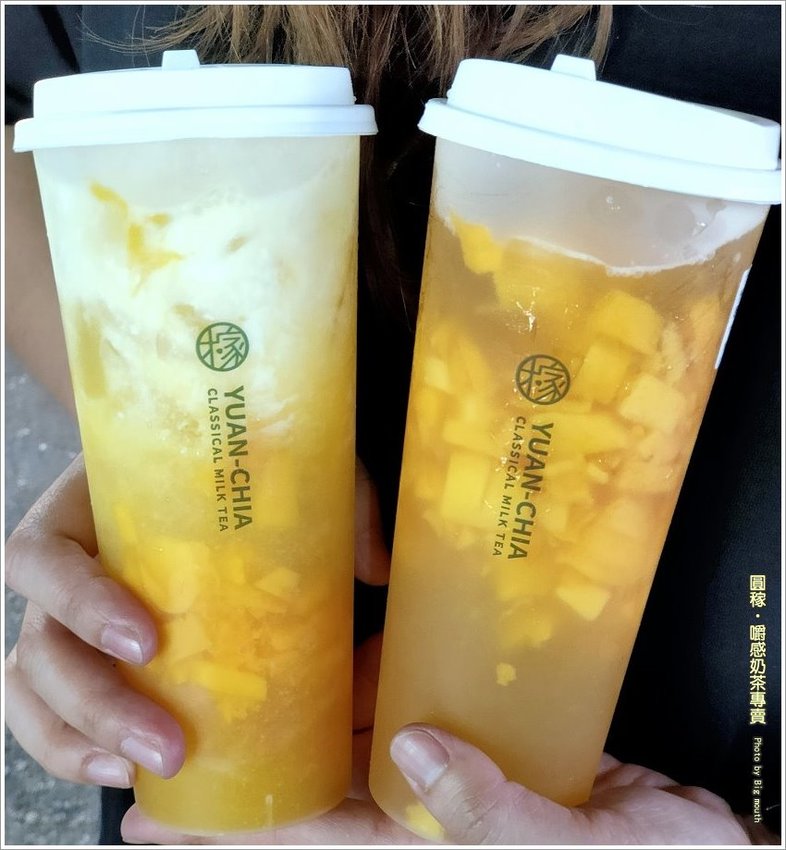 【台中美食】圓稼‧嚼感奶茶專賣.楊枝甘露、愛文芒果綠茶料多實在!