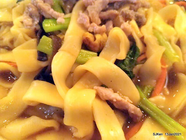 Chinese fried egg noodle「四海木須麵」, Taipei, Taiwan, SJKen, Jan 13, 2021.