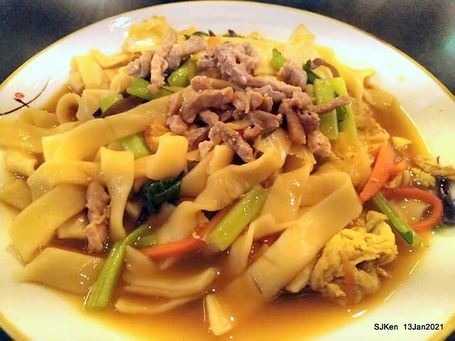 Chinese fried egg noodle「四海木須麵」, Taipei, Taiwan, SJKen, Jan 13, 2021.