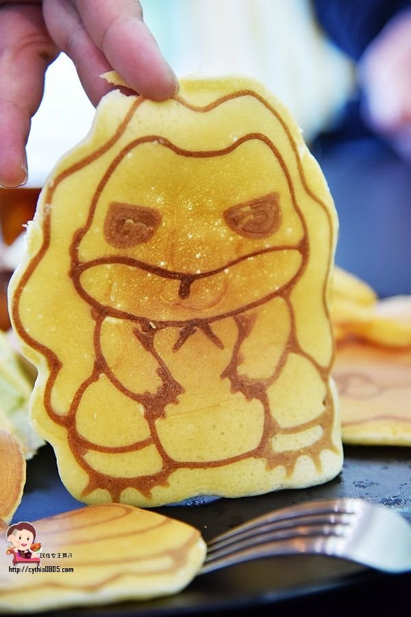 桃園中壢美食-班卡鬆餅 Pan.K.Plaza-旅行青蛙出現在鬆餅上，創意早午餐的另一種選擇 (邀約) @民宿女王芽月-美食.旅遊.全台趴趴走