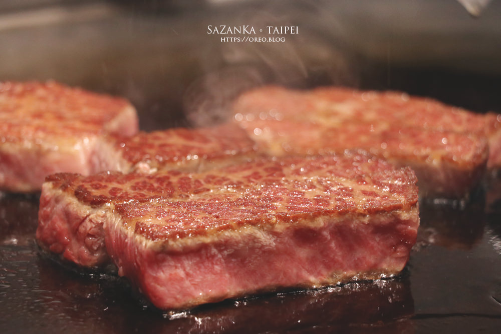 大直山茶花鐵板燒│鐵板上的高檔美味！直逼日本水準的鹿兒島和牛/美國極黑牛料理~約會餐廳/孝親餐廳 - OREO的旅行日記