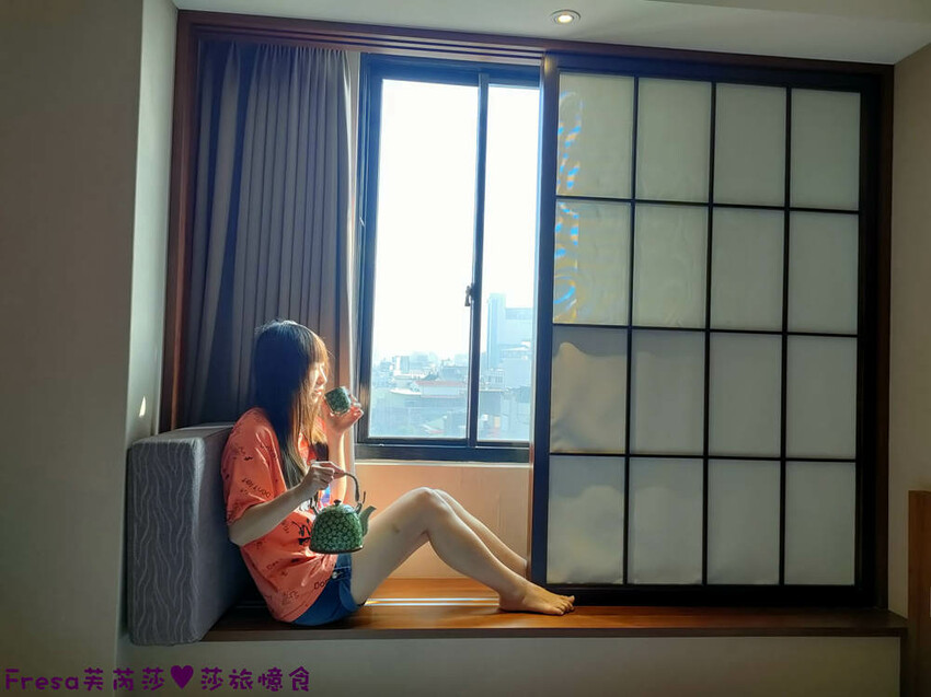 嘉義飯店【福泰桔子商旅】日式房型秒飛日本度假趣.完善舒適的背包客房超大交誼聽│嘉義文化店 - Fresa芙芮莎♥莎旅憶食