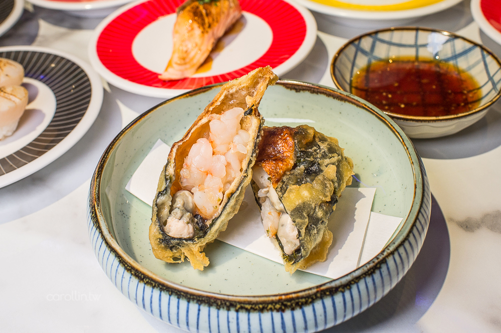 《海壽司 微風松高店》平價迴轉壽司 - 卡琳。摸魚兒趣