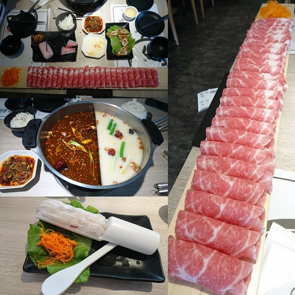 愛食鍋-麻辣鴛鴦鍋(裕誠路297號)：高雄~愛食鍋 麻辣鴛鴦鍋~超狂長肉盤 大份量肉品~鴨血.豆腐.白飯無限量供應~愛玩客推薦~