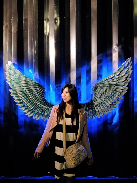 向海咖啡屋:【台中龍井景點】向海咖啡屋~貨櫃屋夜景餐廳 浪漫的LED愛心造景 魔幻翅膀美拍