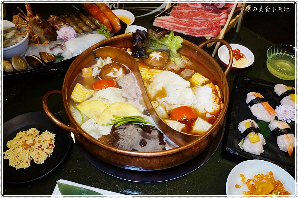 台中火鍋推薦』哈波火鍋 濕式熟成冷藏肉專門║水草燈工業風，另類棉花糖壽喜鍋、握壽司入火鍋？生猛海鮮活跳跳上桌！ - 小凉的美食小天地