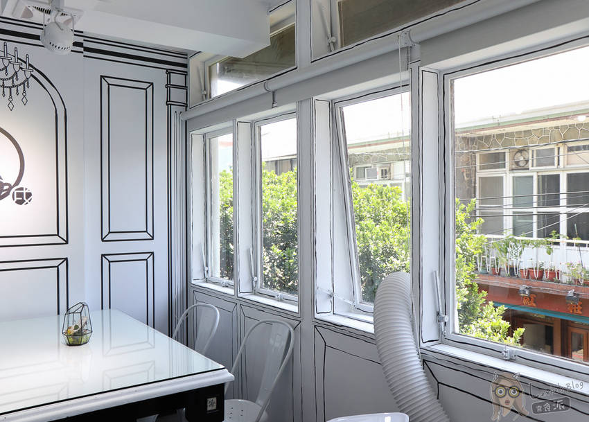 士林餐廳推薦》黑犬-黑白漫畫風餐廳,又美又好吃的清新空間 - Lexies Blog,寫食派