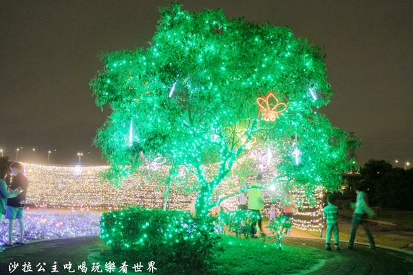 板橋蝴蝶公園：板橋景點/夜景『蝴蝶公園』9萬隻風車/光雕蝴蝶地景/IG打卡熱點/江子翠橫移門