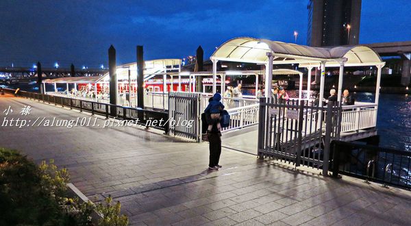 隅田川水上巴士：夜櫻船。隅田川。振袖舞孃..