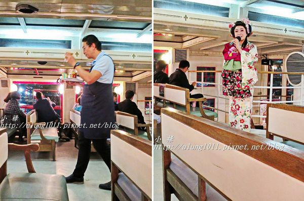 隅田川水上巴士：夜櫻船。隅田川。振袖舞孃..