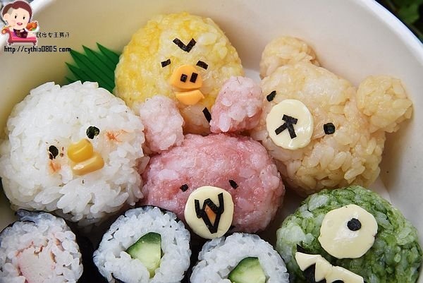 桃園區美食-啊雜 AAAzakka-可愛企鵝柴犬壽司餐盒好吸晴，兔兔P助捨不得吃，一起來野餐吧! @民宿女王芽月-美食.旅遊.全台趴趴走