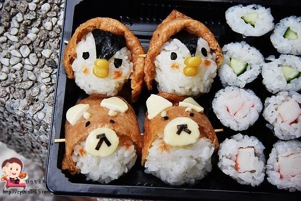 桃園區美食-啊雜 AAAzakka-可愛企鵝柴犬壽司餐盒好吸晴，兔兔P助捨不得吃，一起來野餐吧! @民宿女王芽月-美食.旅遊.全台趴趴走