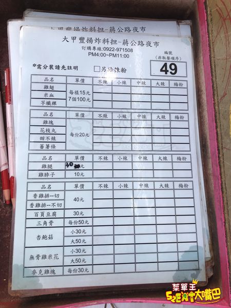 台中大甲美食炸雞》 豐揚炸料担菜單價位大公開！在地人才知的酥香脆美味炸雞~推薦雞塊、雞腿、雞翅。