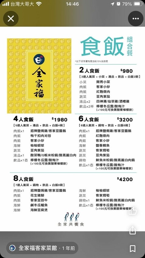 【新竹食記】全家福客家菜館 -