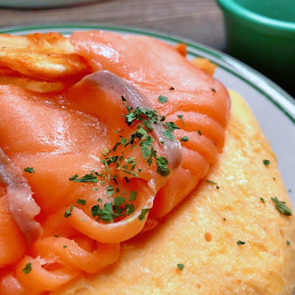 台北 中山站 早午餐 咖啡廳 夢鹿咖啡 挪威煙燻鮭魚歐姆蛋05.JPG