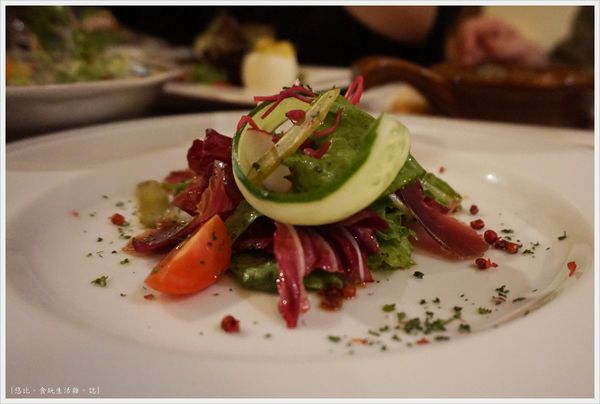 咕嚕好吃法式風味廚坊-16-自家醃製鴨胸肉沙拉.JPG 咕嚕好吃法式風味廚坊-16-自家醃製鴨胸肉沙拉.JPG