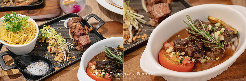 台中．大里 | WPAPA Teppanyaki Brunch 早午餐鐵板料理 | 躲在市場旁的超人氣餐廳，融入高檔法式創意的精緻