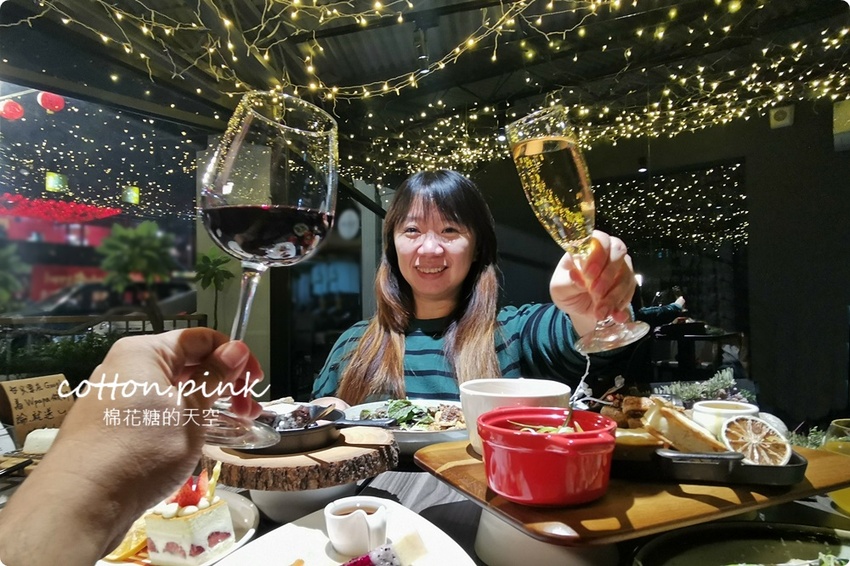 台中大里人氣早午餐晚餐時段開賣!WPAPA Teppanyaki超美星星餐廳夜間限定~大推手工麵 - 棉花糖的天空