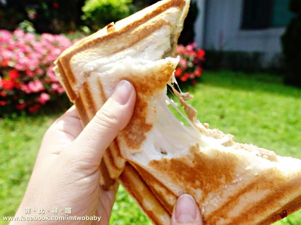 板烤三明治：【銅板美食推薦】致理板烤三明治-專賣 酥乾爽脆的外皮配上起司滿餡 難以抗拒的美味！捷運新埔站美食