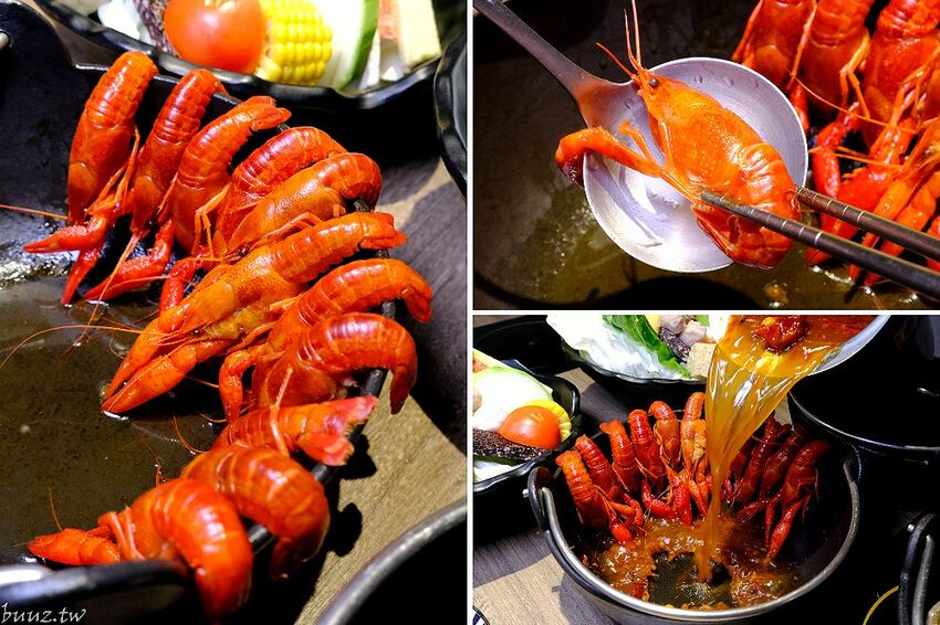 麻辣小龍蝦香又辣!人氣小火鍋拾鑶鍋物,飲料冰淇淋吃到飽,松阪豬爆多蒜頭滋味濃!