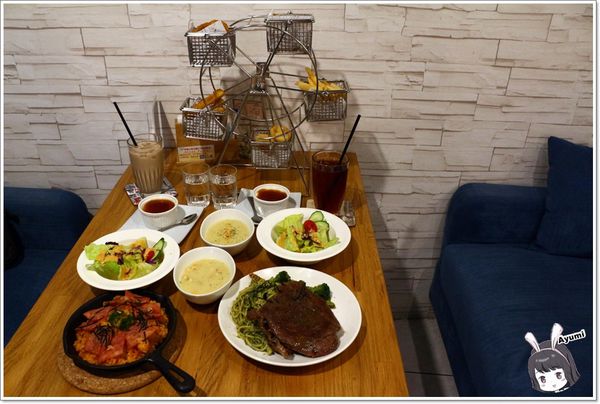 Aries Pasta：[食記]►新北中和區◄Aries Pasta平價義大利麵、超吸睛的摩天輪炸物分享餐、近中和環球購物中心