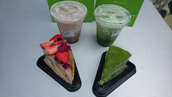 先生sensei(漢神巨蛋):高雄漢神巨蛋~先生sensei手作千層蛋糕~一生懸命 手作千層~下午茶的絕佳選擇~抹茶控必吃~