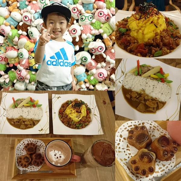 Awake Coffee(巨蛋店)：高雄~Awake Coffee (巨蛋店)~超好拍創意娃娃牆~萌萌噠貓爪蛋糕及貓咪拉花~美味餐點溫馨氣氛~值得推薦~