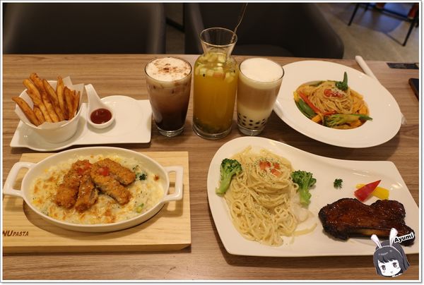 NU PASTA(台中雙十店)：[食記]►台中北區◄NU PASTA 義式美食台中雙十店/義大利麵/焗烤/吐司盒子/義式千層披薩套餐