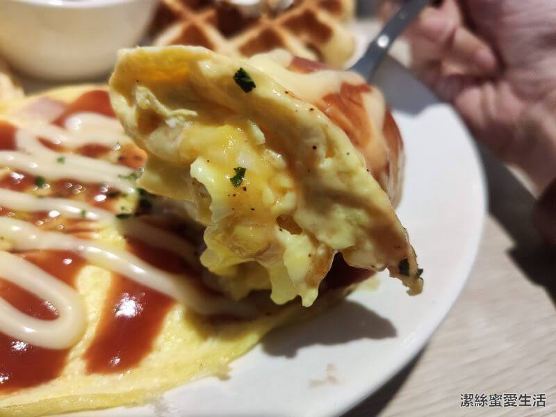 烈日LAZY比利時鬆餅 歐姆蛋